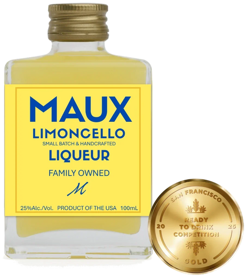 Maux Cocktails Limoncello, 100mL bottle with custom label — Gold medal