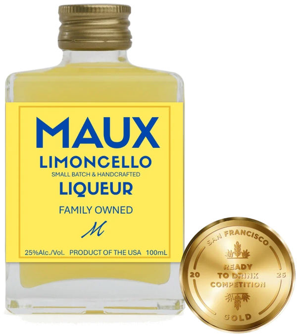 Maux Cocktails Limoncello, 100mL bottle with custom label — Gold medal