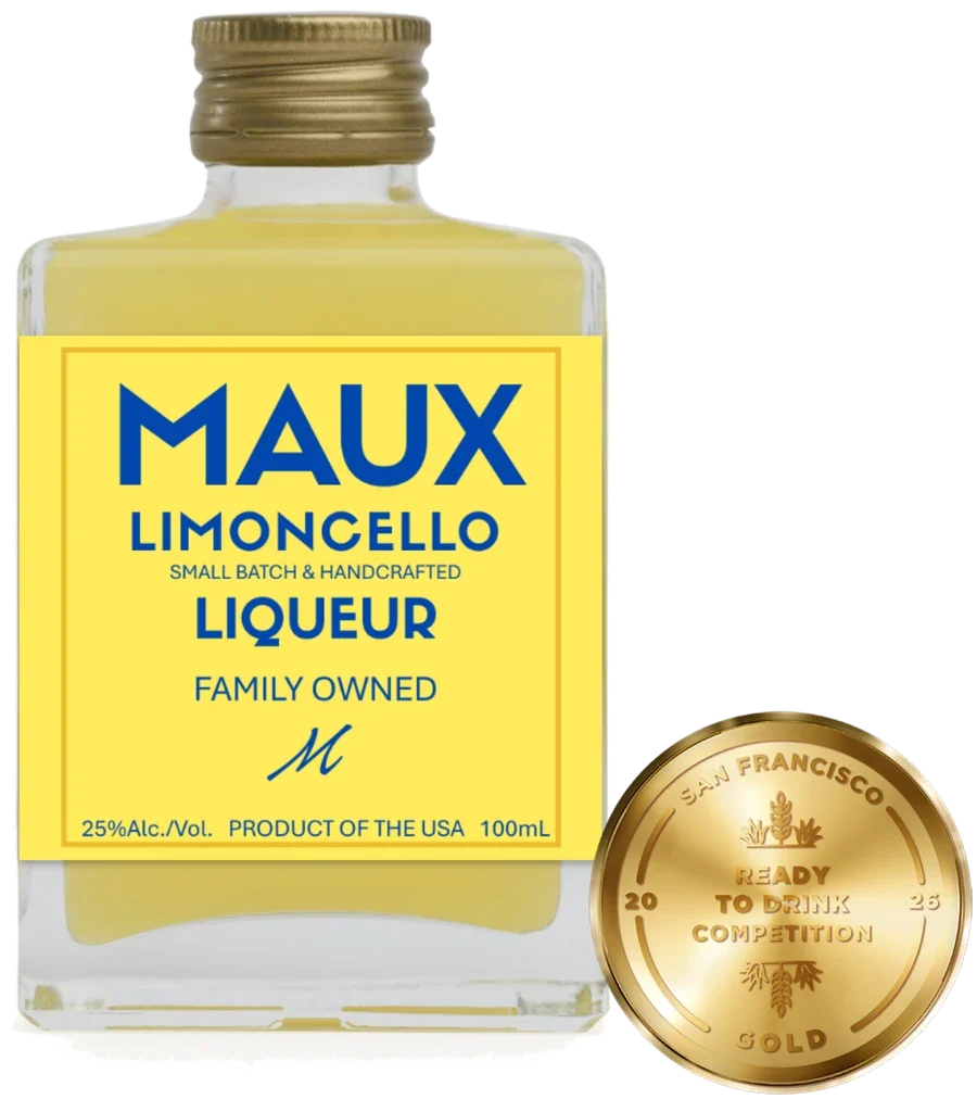 Maux Cocktails Limoncello, 100mL bottle with custom label — Gold medal