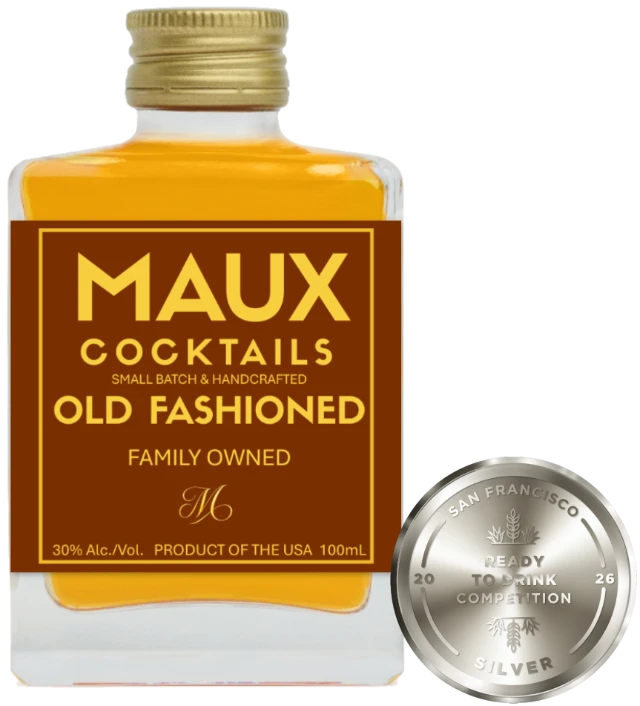 Maux Old Fashioned with its San Francisco Ready-to-Drink Competition medal