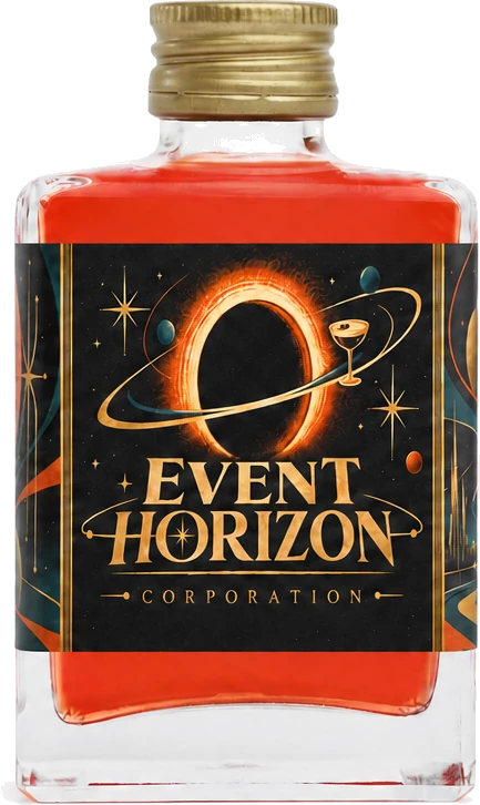 Front of a custom corporate Old Fashioned label
